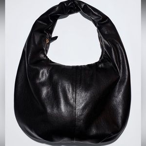 Zara large oval bucket bag